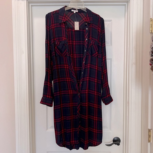 Maurices Tops - Plaid Duster
